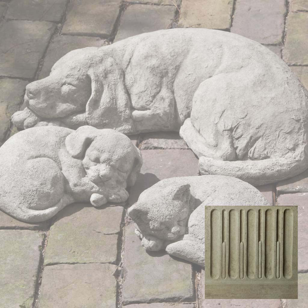 Campania Curled Cat, Small Garden Statue - A-256 - Image 15