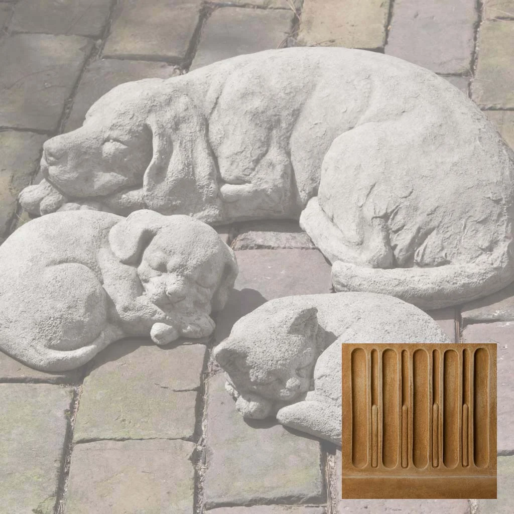 Campania Curled Dog, Small Garden Statue - A-255 - Image 14