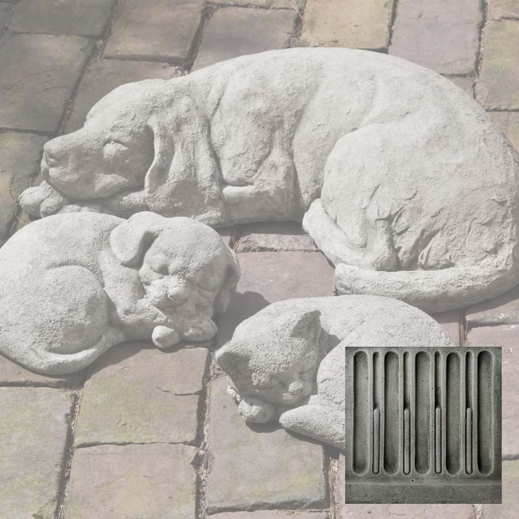 Campania Curled Dog, Small Garden Statue - A-255 - Image 3