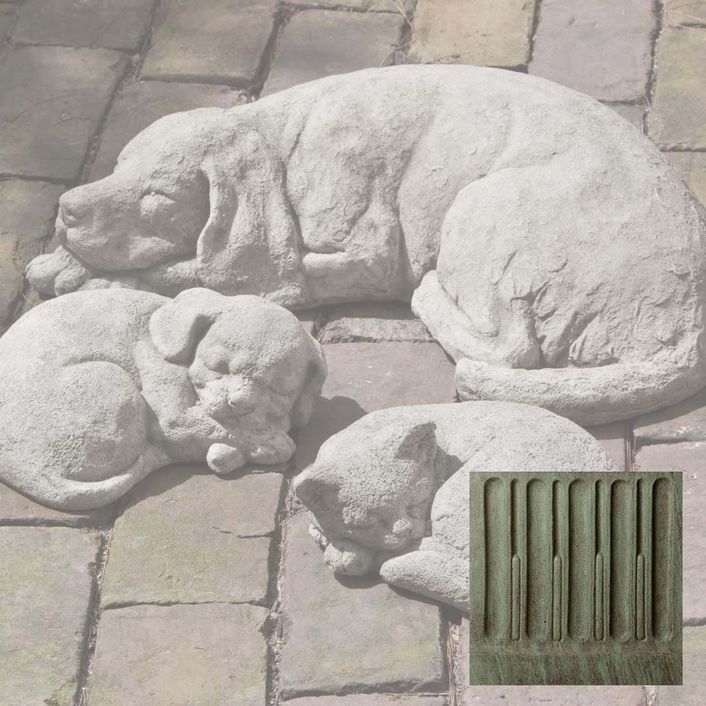 Campania Curled Dog, Small Garden Statue - A-255 - Image 5