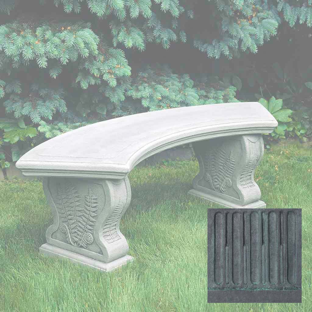 Campania Curved Woodland Ferns Bench - BE-21 - Image 10
