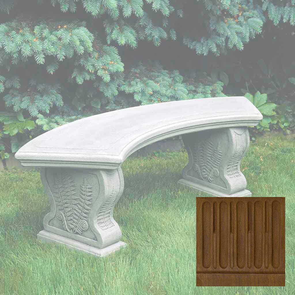 Campania Curved Woodland Ferns Bench - BE-21 - Image 13