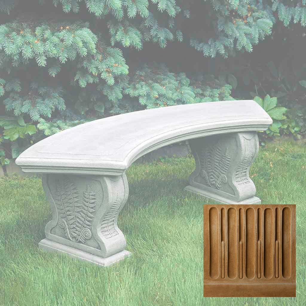 Campania Curved Woodland Ferns Bench - BE-21 - Image 15