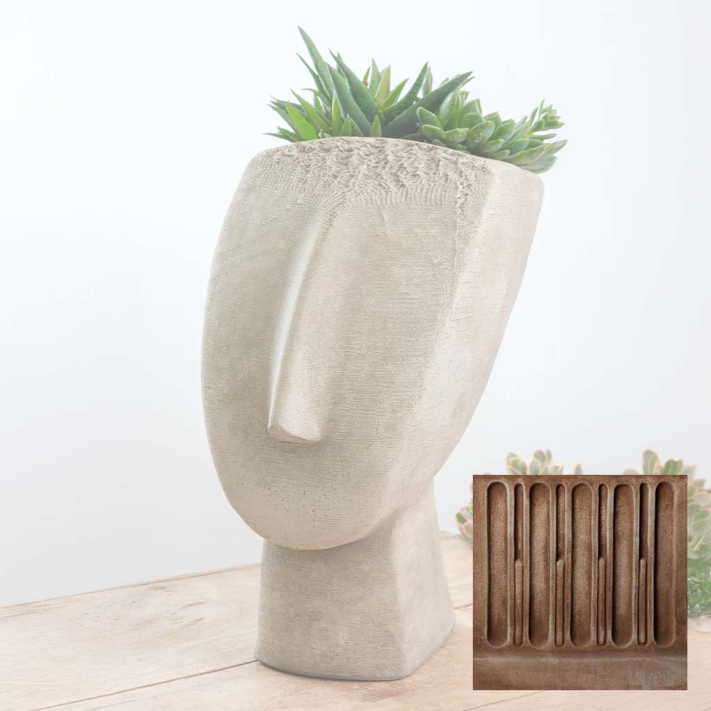 Campania Cycladic Head Planter - P-986 - Image 4