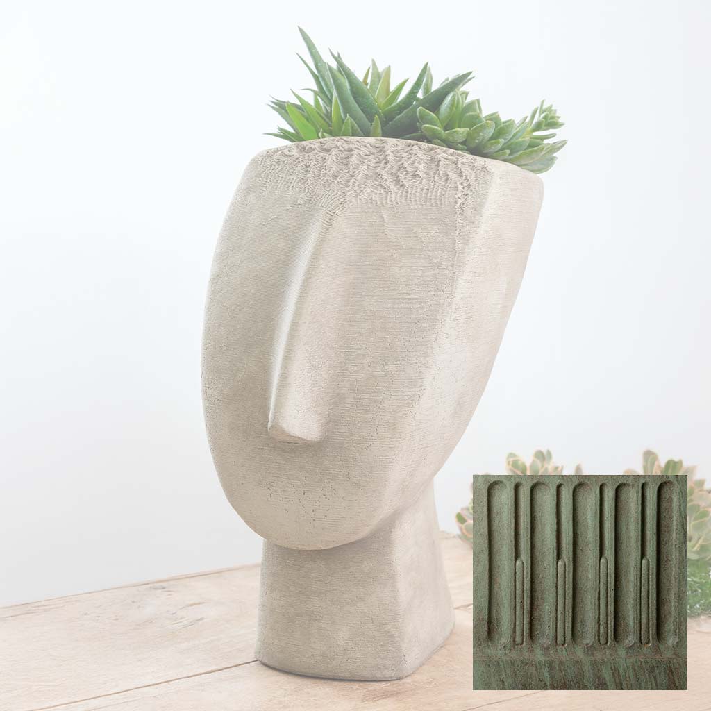 Campania Cycladic Head Planter - P-986 - Image 5