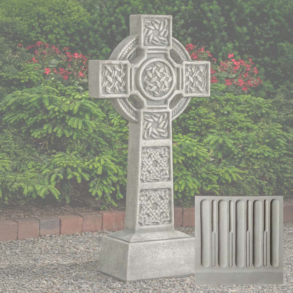 Campania Donegal Cross Garden Statue - R-128 - Image 11