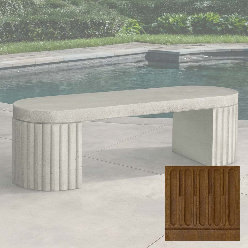Campania Dorchester Fluted Bench - BE-155 - Image 13