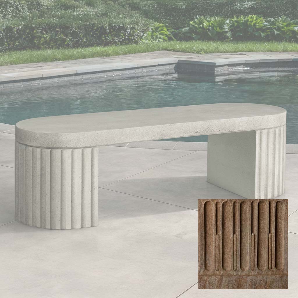Campania Dorchester Fluted Bench - BE-155 - Image 2