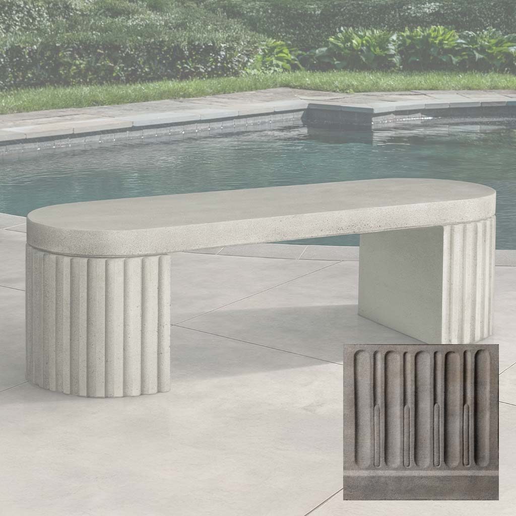 Campania Dorchester Fluted Bench - BE-155 - Image 6