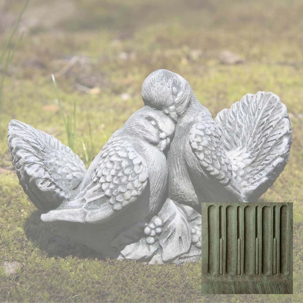 Campania Dove Pair, Small Garden Statue - A-036 - Image 4
