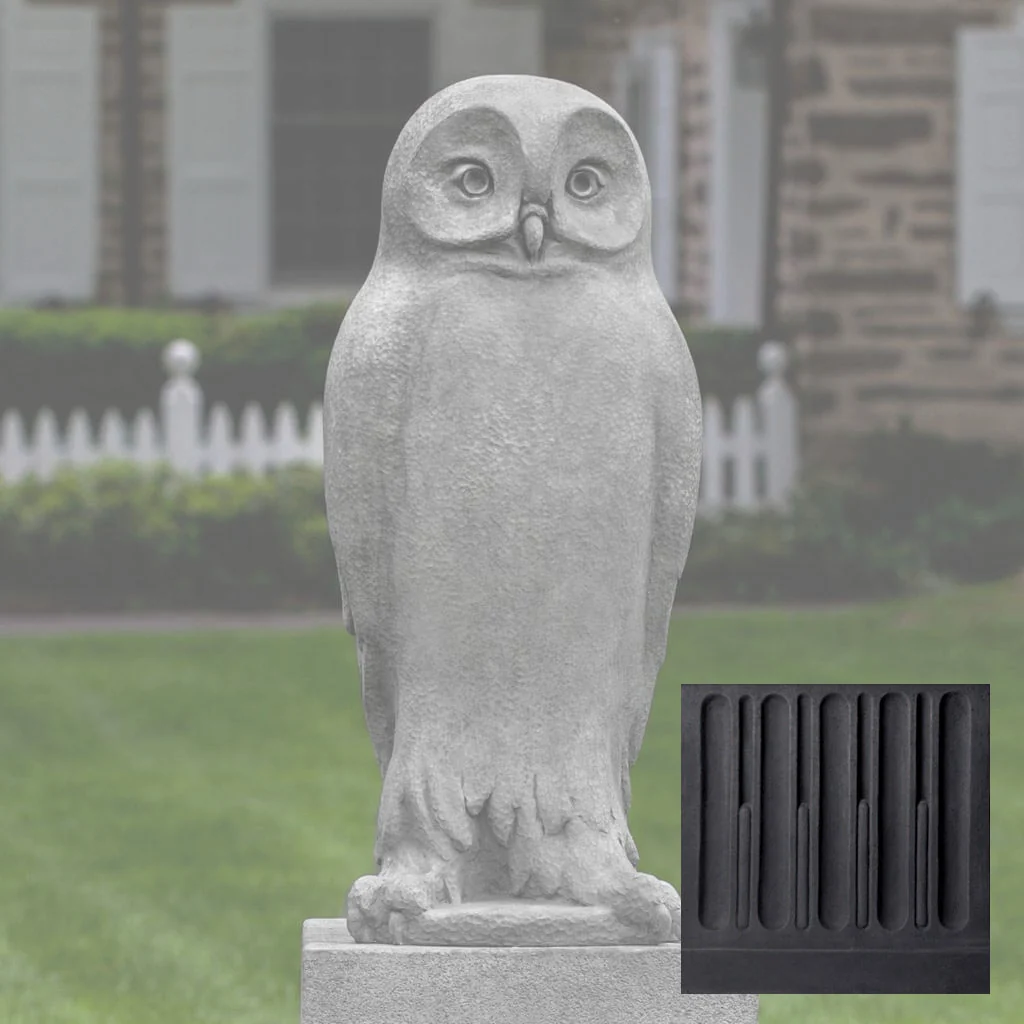 Campania Dr. Hoo Garden Statue - A-578 - Image 12