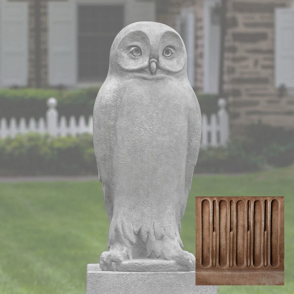 Campania Dr. Hoo Garden Statue - A-578 - Image 3