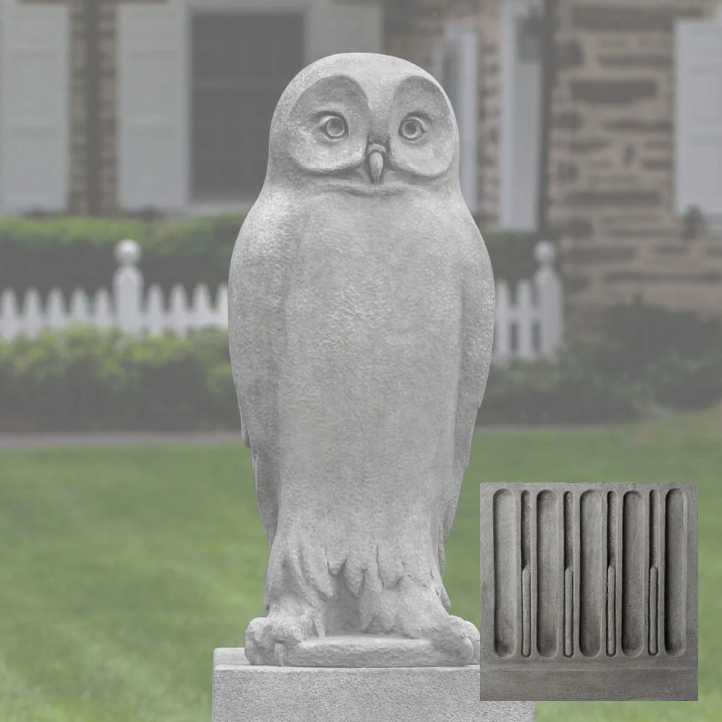 Campania Dr. Hoo Garden Statue - A-578 - Image 9