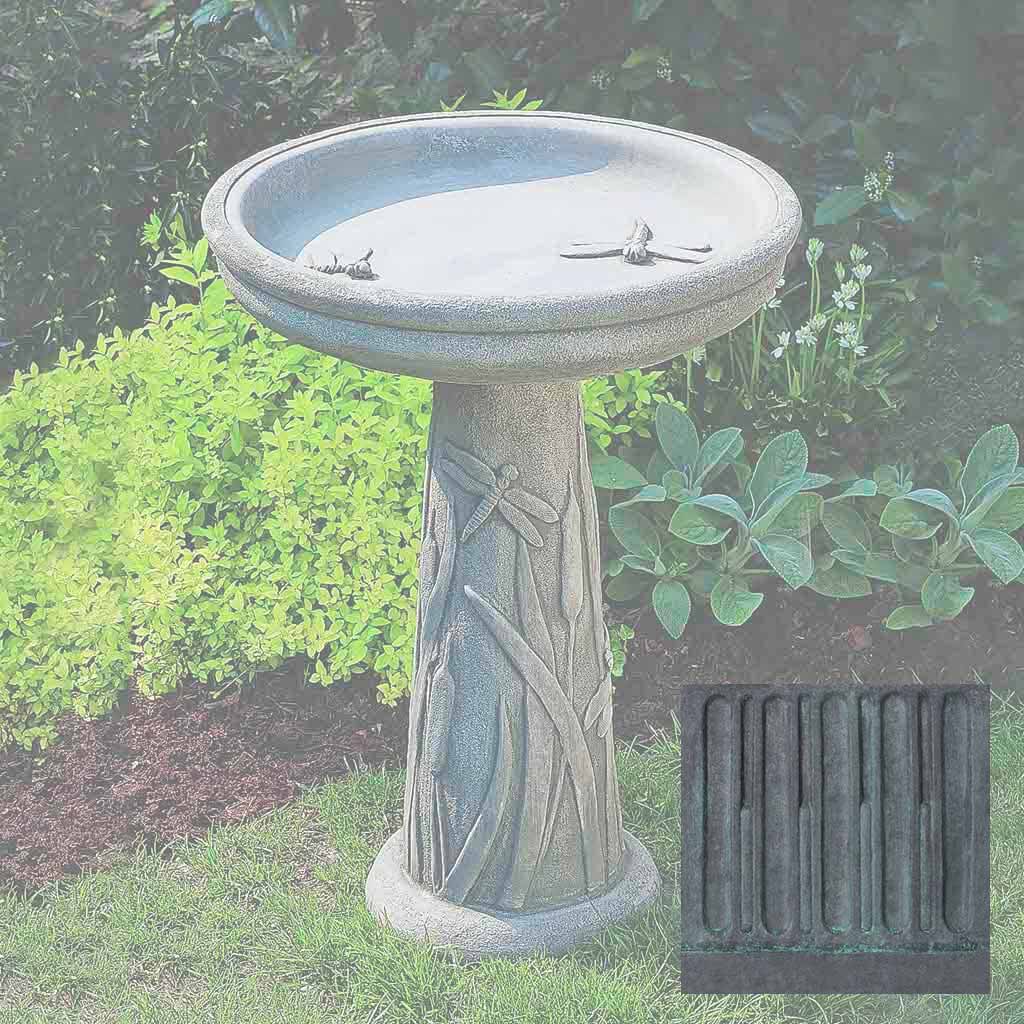 Campania Dragonfly Birdbath - B-056 - Image 10
