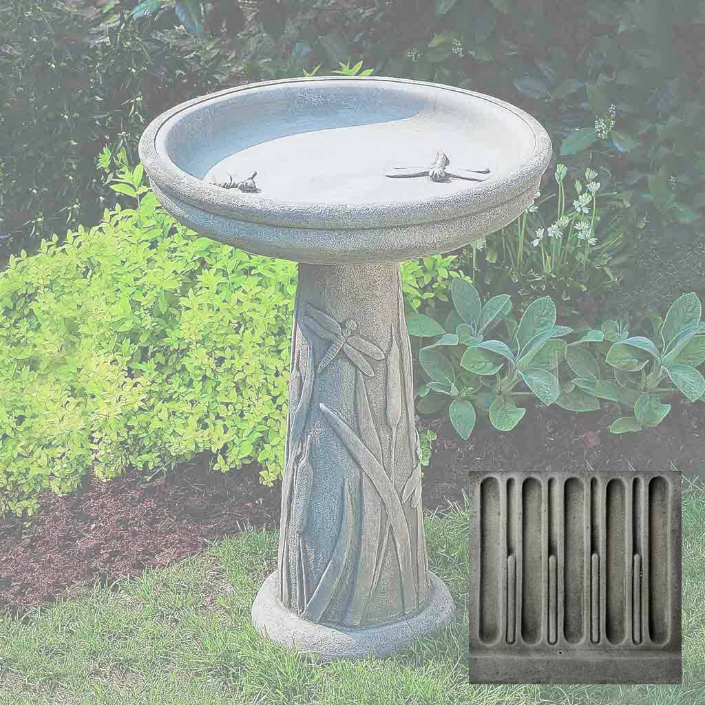Campania Dragonfly Birdbath - B-056 - Image 3