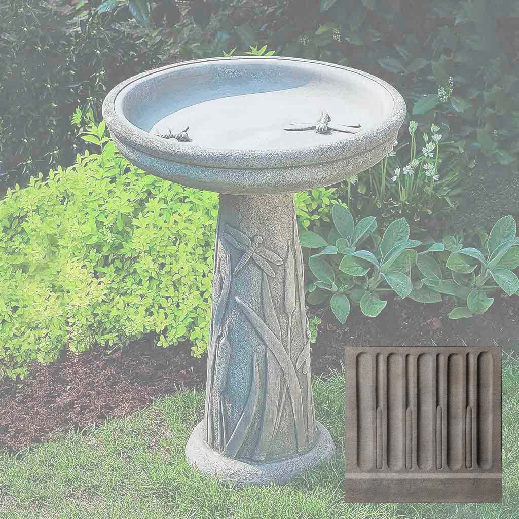 Campania Dragonfly Birdbath - B-056 - Image 6