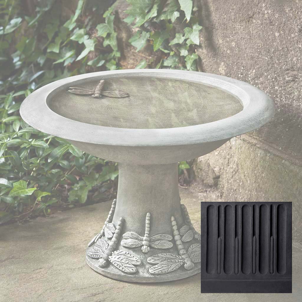 Campania Dragonfly Birdbath, Small - B-149 - Image 11