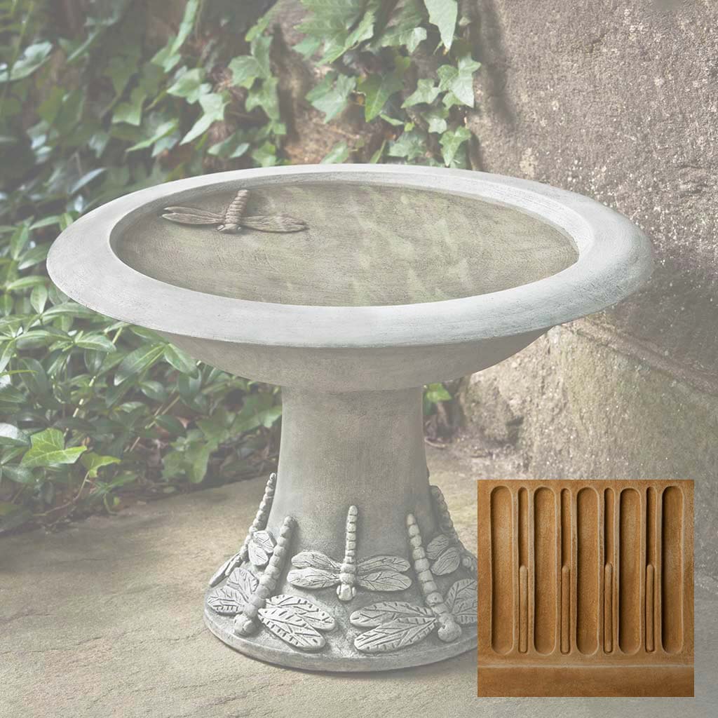 Campania Dragonfly Birdbath, Small - B-149 - Image 13