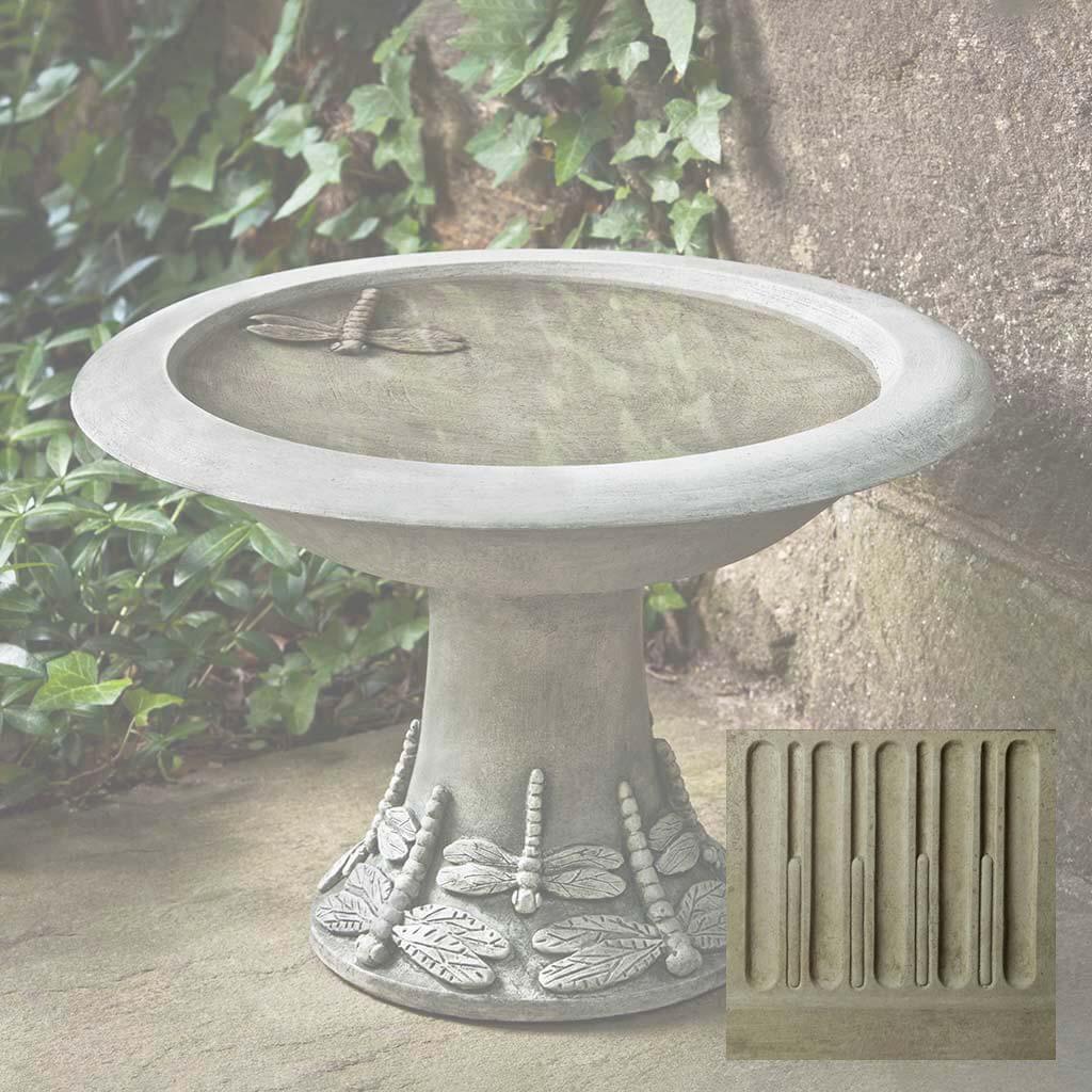 Campania Dragonfly Birdbath, Small - B-149 - Image 14