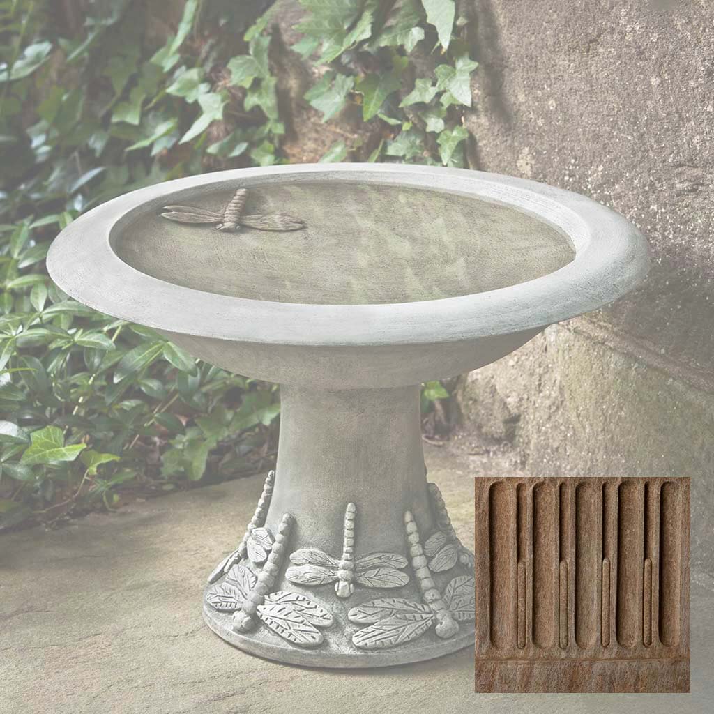 Campania Dragonfly Birdbath, Small - B-149 - Image 2