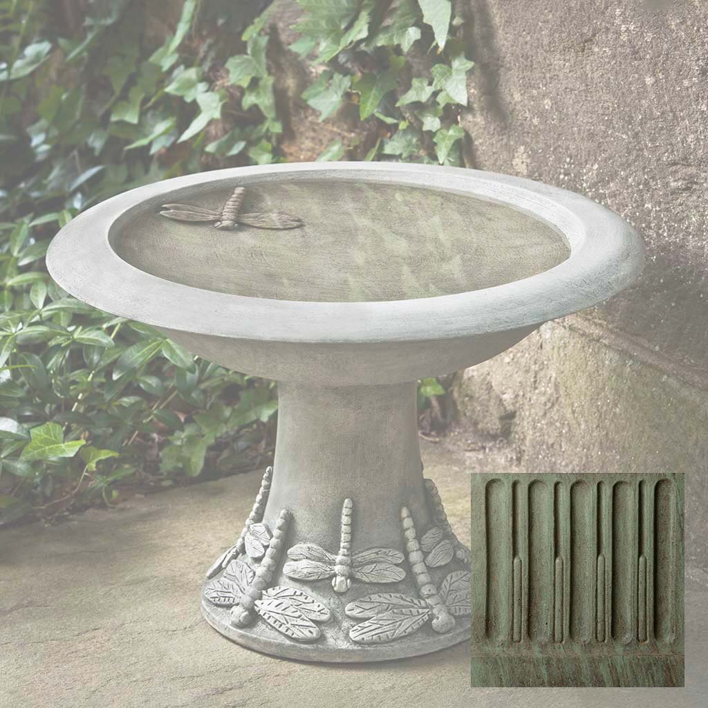 Campania Dragonfly Birdbath, Small - B-149 - Image 4