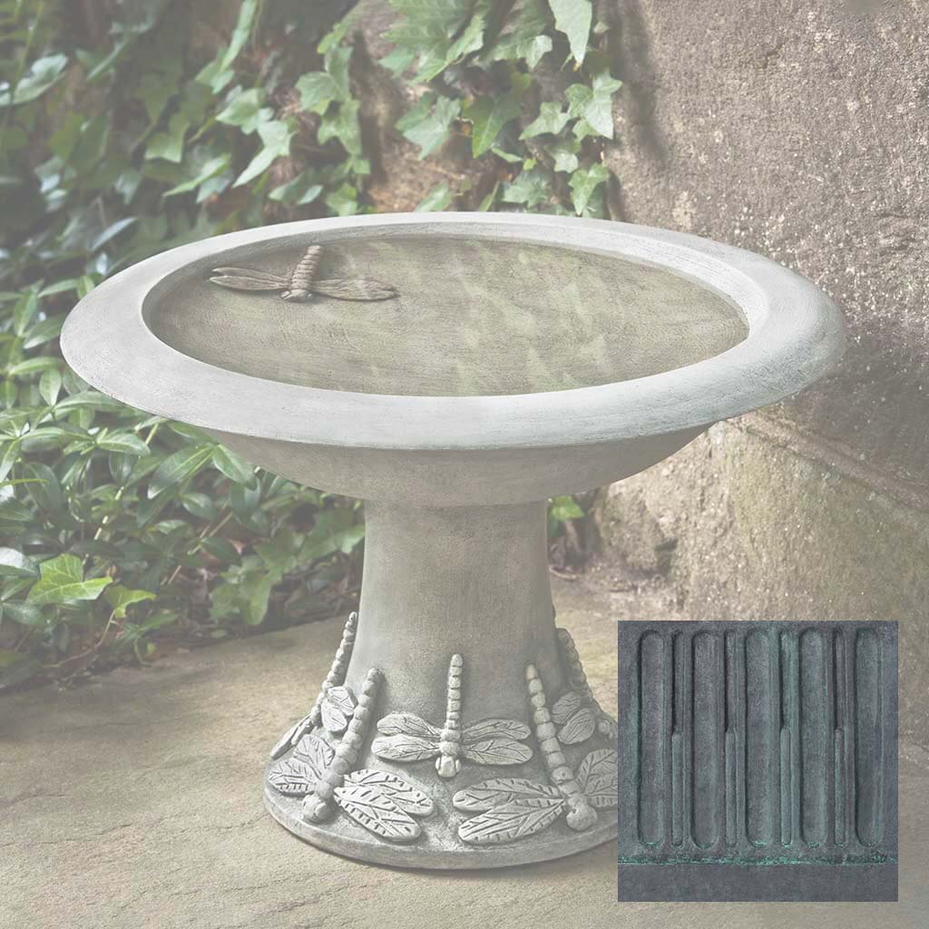 Campania Dragonfly Birdbath, Small - B-149 - Image 9