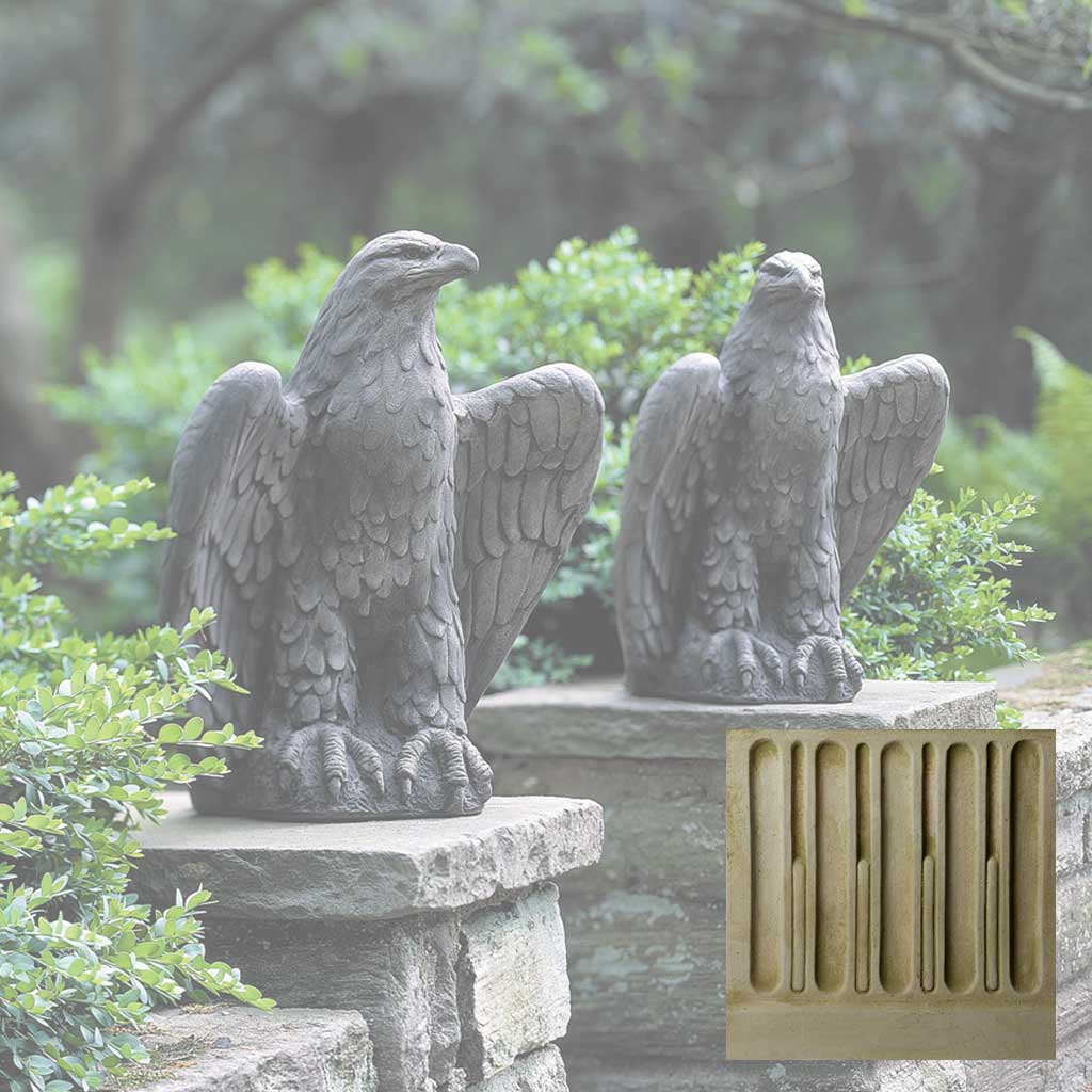 Campania Eagle Garden Statue - A-253 Set - Image 7