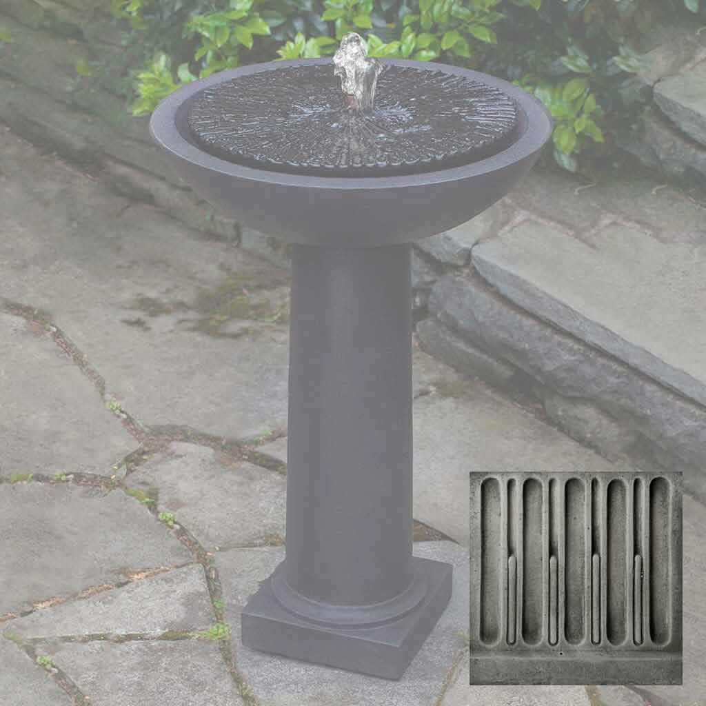 Campania Equinox Birdbath Fountain - FT-247 - Image 3