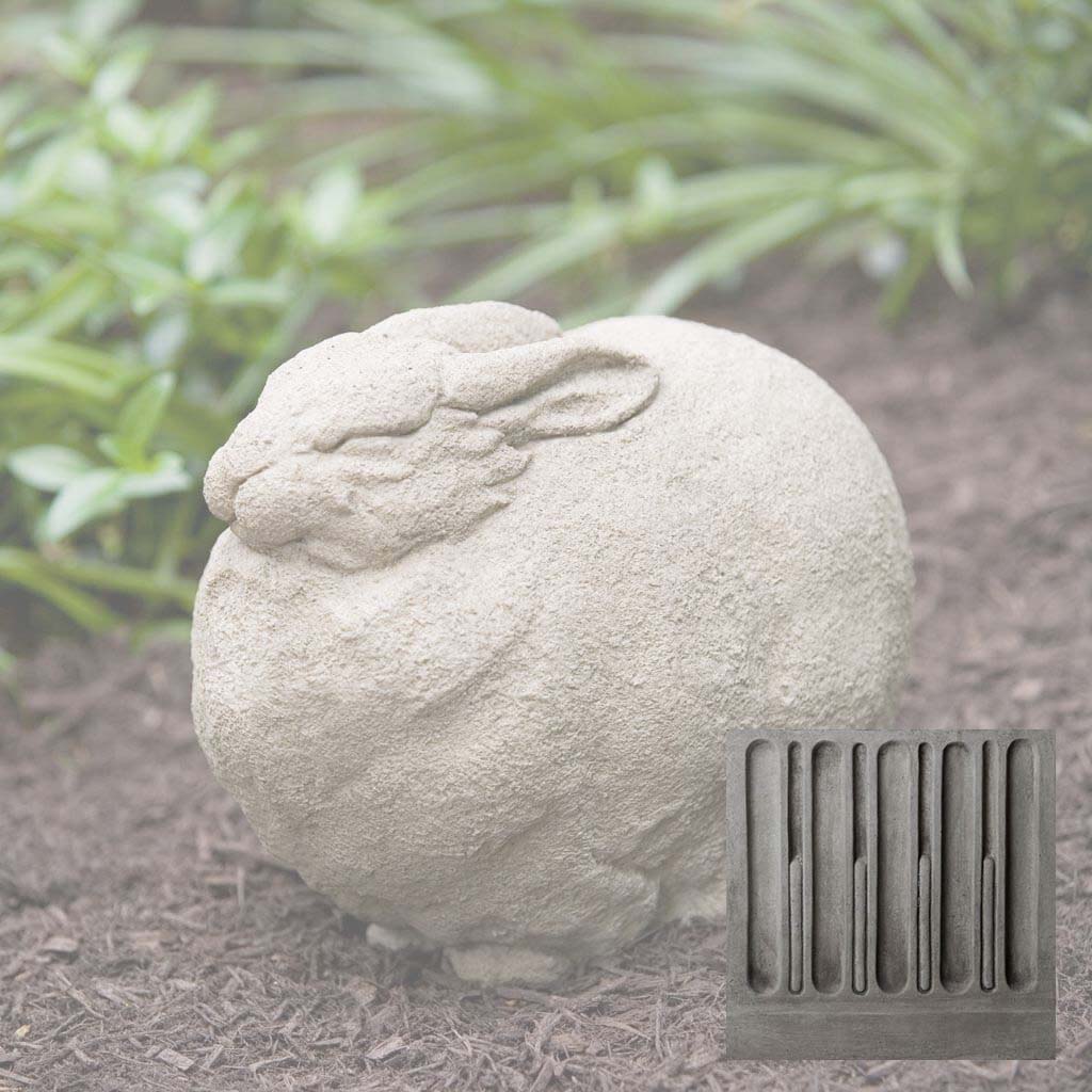 Campania Fat Rabbit Garden Statue - A-364 - Image 9
