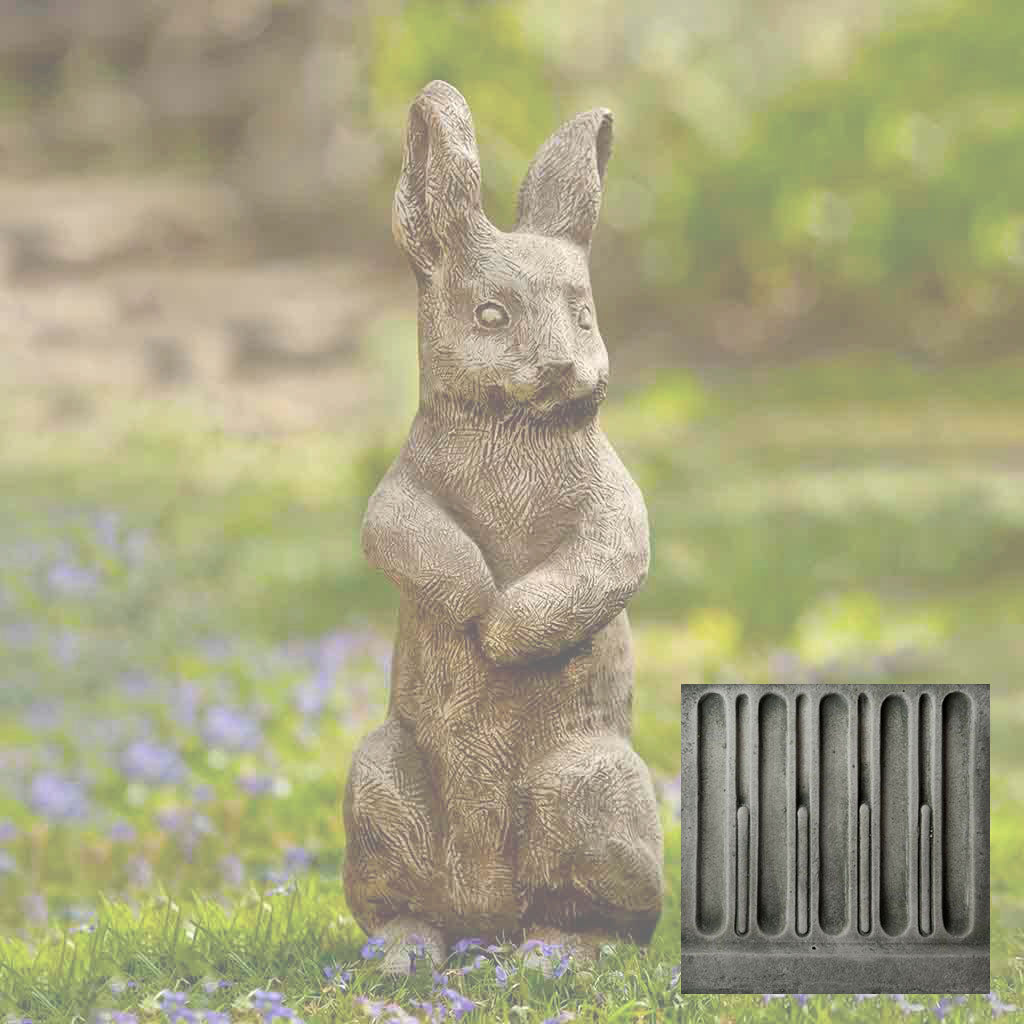 Campania Father Rabbit Garden Statue - A-413 - Image 3