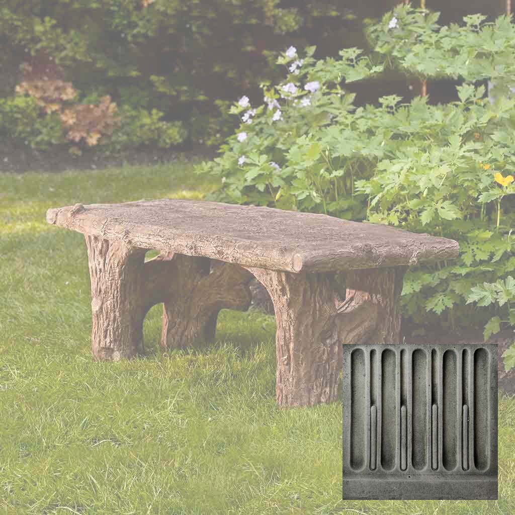 Campania Faux Bois Bench - BE-116 - Image 3