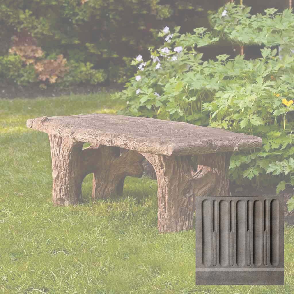 Campania Faux Bois Bench - BE-116 - Image 5