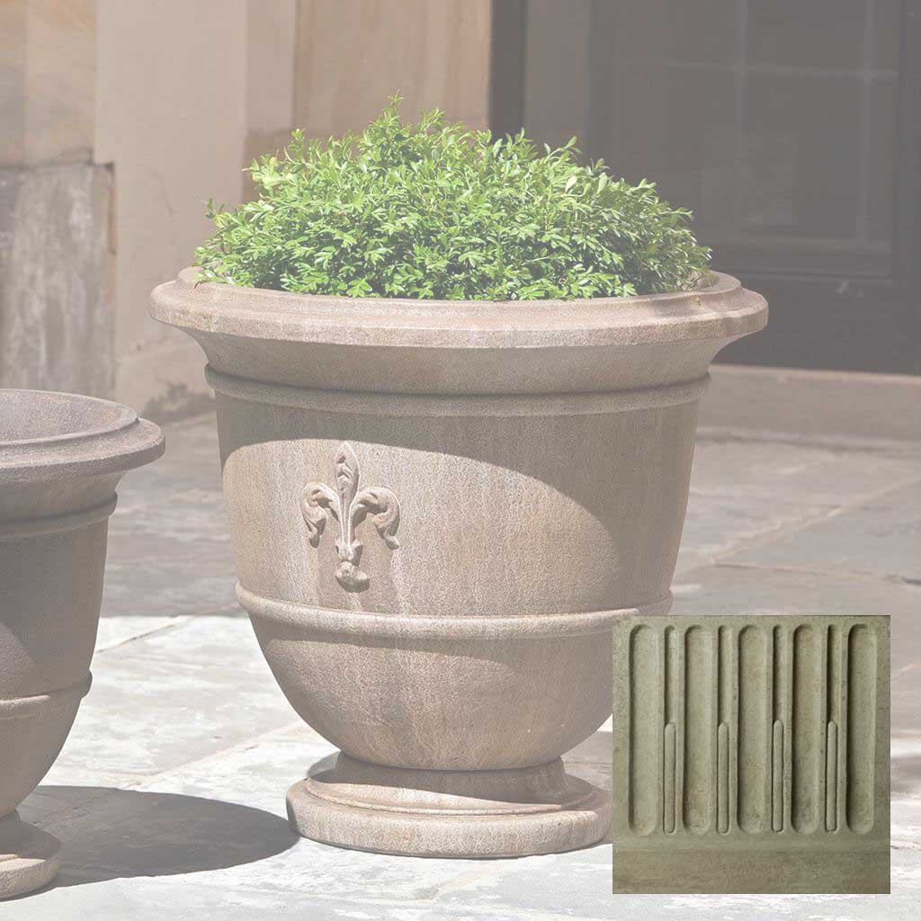 Campania Fleur de Lis Urn - P-573 - Image 15