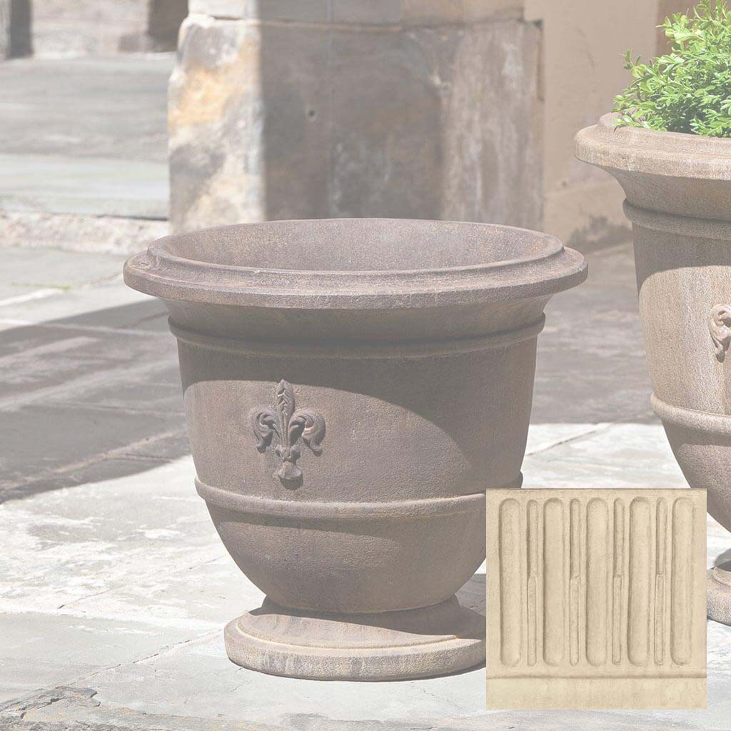 Campania Fleur de Lis Urn - P-573 - Image 21