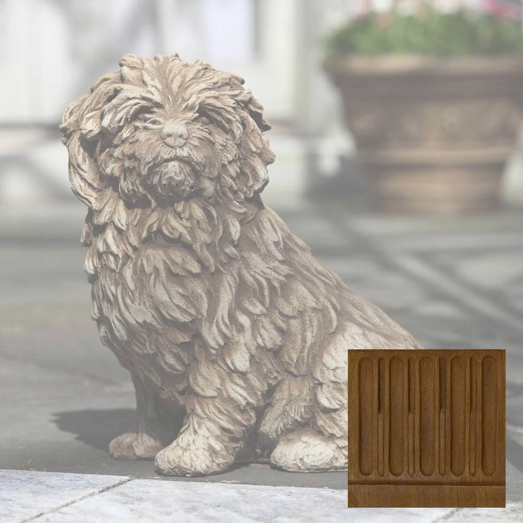 Campania Fluffy Dog Garden Statue - A-226 - Image 12