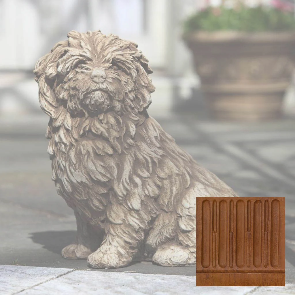 Campania Fluffy Dog Garden Statue - A-226 - Image 7