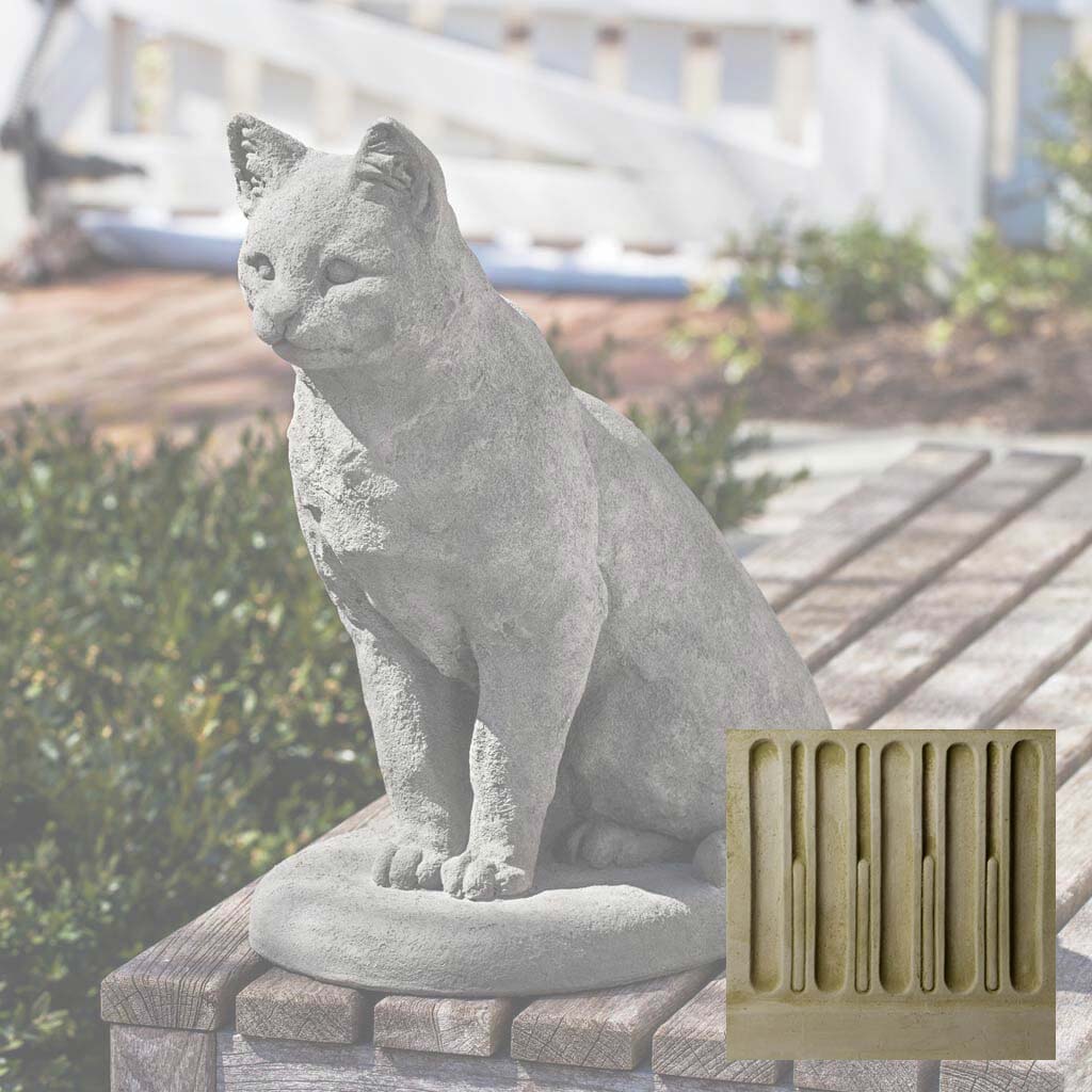 Campania Garden Cat Garden Statue - A-228 - Image 6