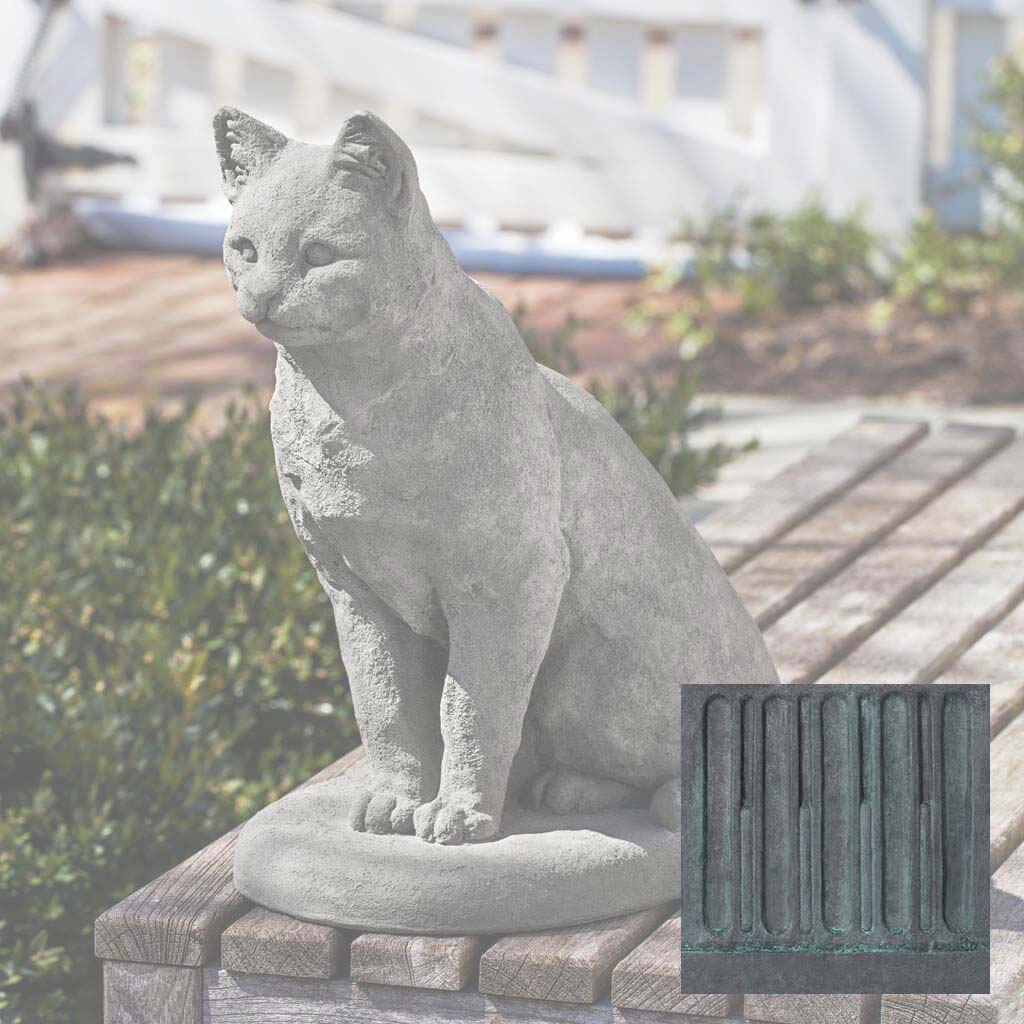 Campania Garden Cat Garden Statue - A-228 - Image 9
