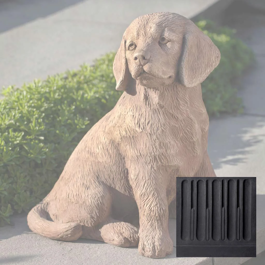 Campania Golden Retriever Puppy Garden Statue - A-535 - Image 12