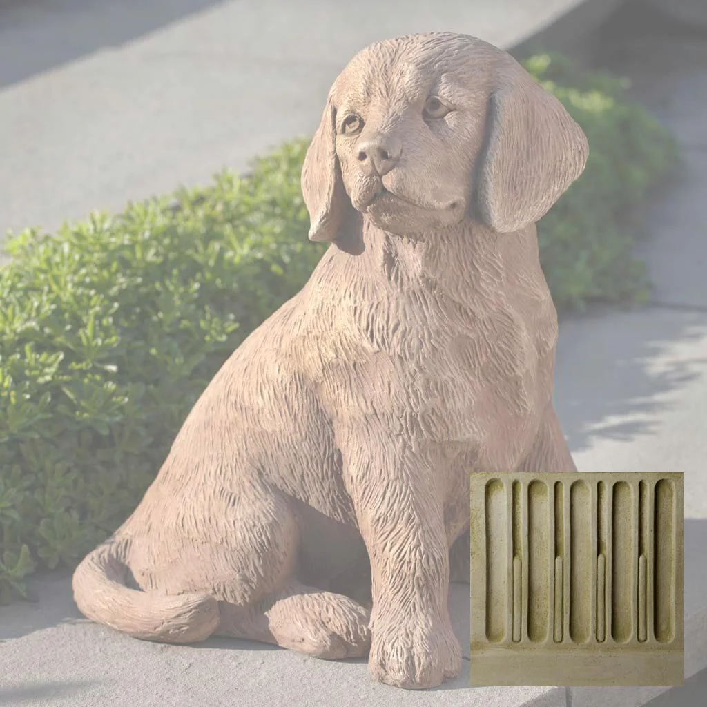 Campania Golden Retriever Puppy Garden Statue - A-535 - Image 6