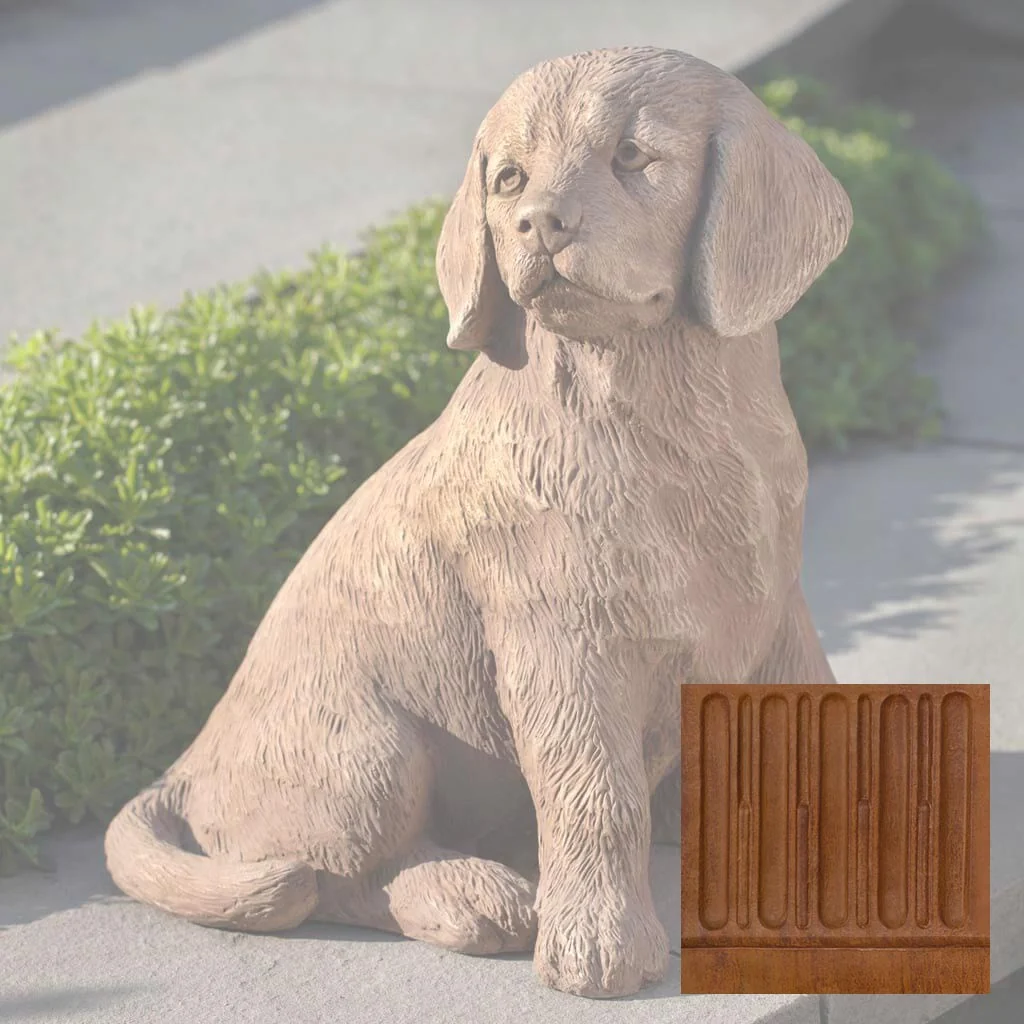 Campania Golden Retriever Puppy Garden Statue - A-535 - Image 8