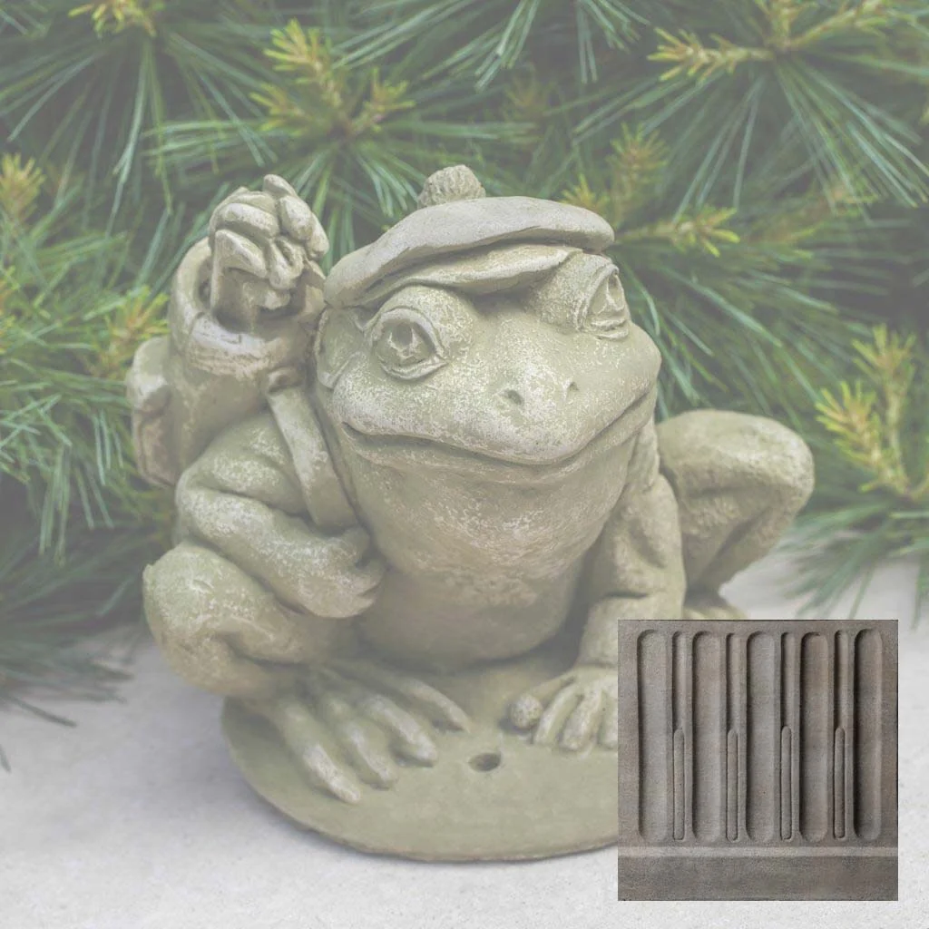 Campania Golfer Frog Garden Statue - A-514 - Image 6