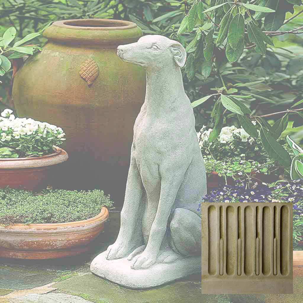 Campania Greyhound Garden Statue - A-240 - Image 7