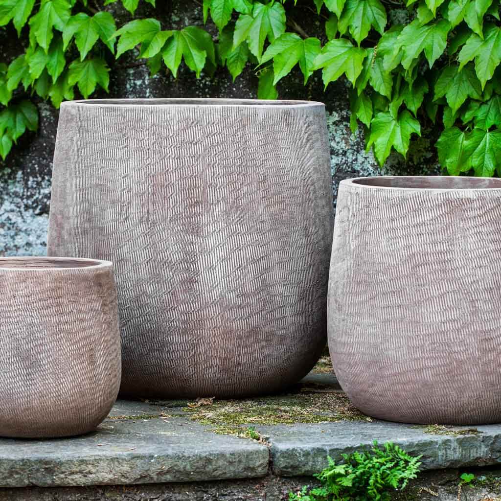 Campania Handspun Linen Planter, Set of 3 - 8625-6603