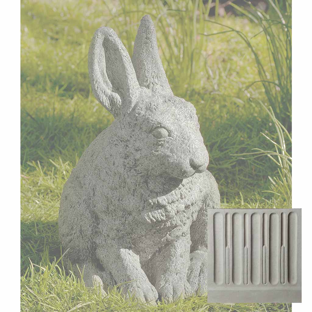 Campania Hare Seated - Ears Up Garden Statue - A-242 - Image 10