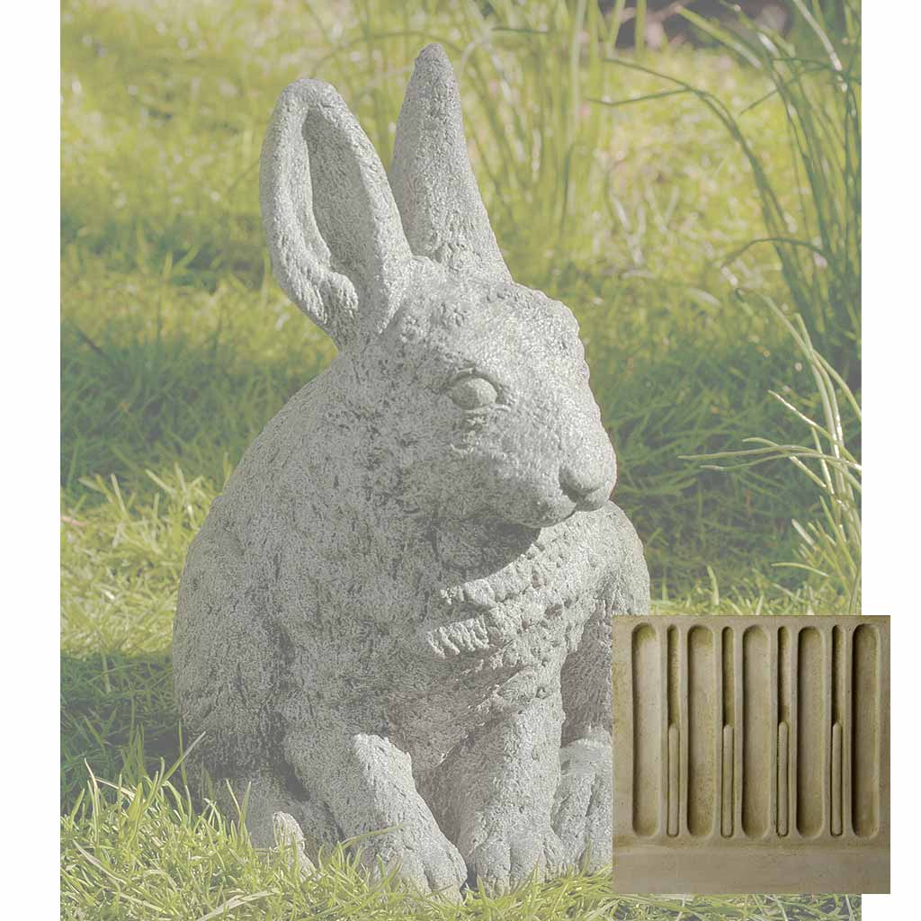 Campania Hare Seated - Ears Up Garden Statue - A-242 - Image 5
