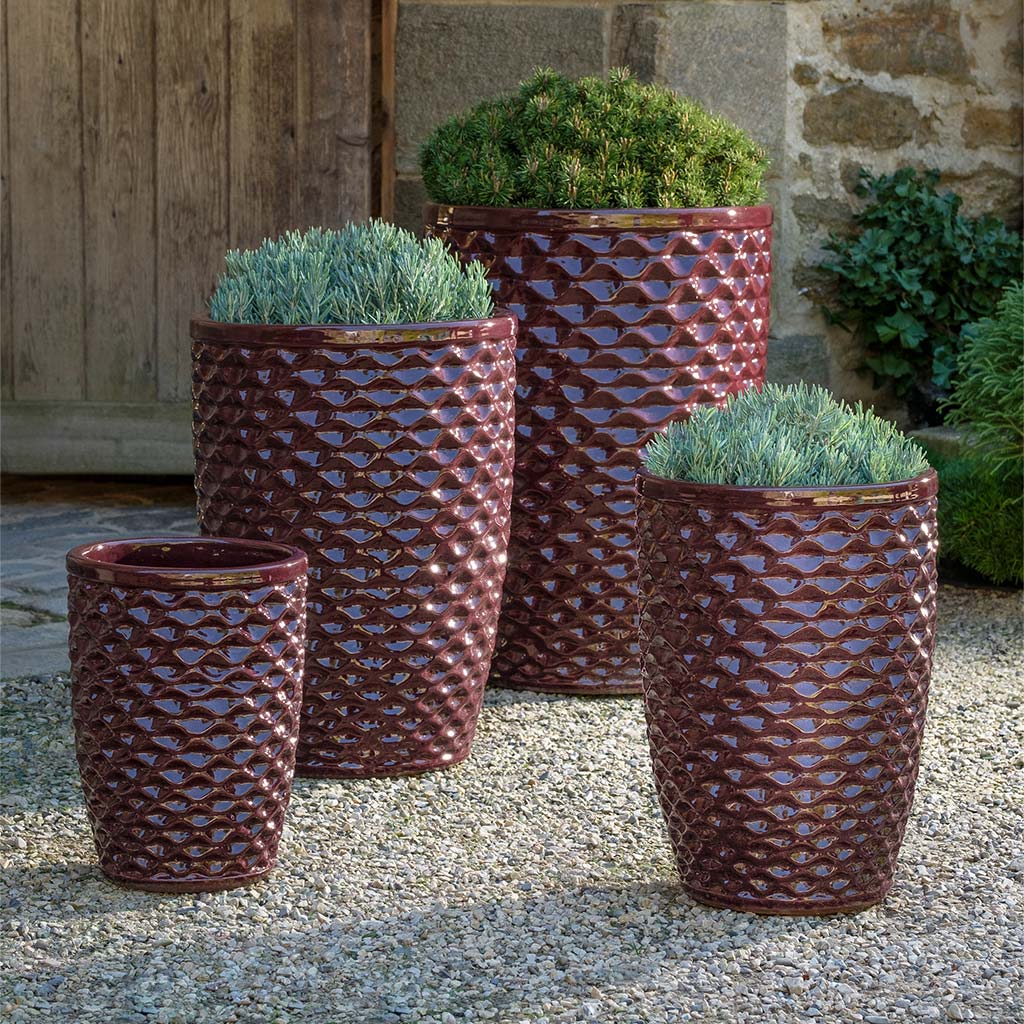 Campania Honeycomb Planter, Tall, Set of 4 - 8415-1304 - Image 2
