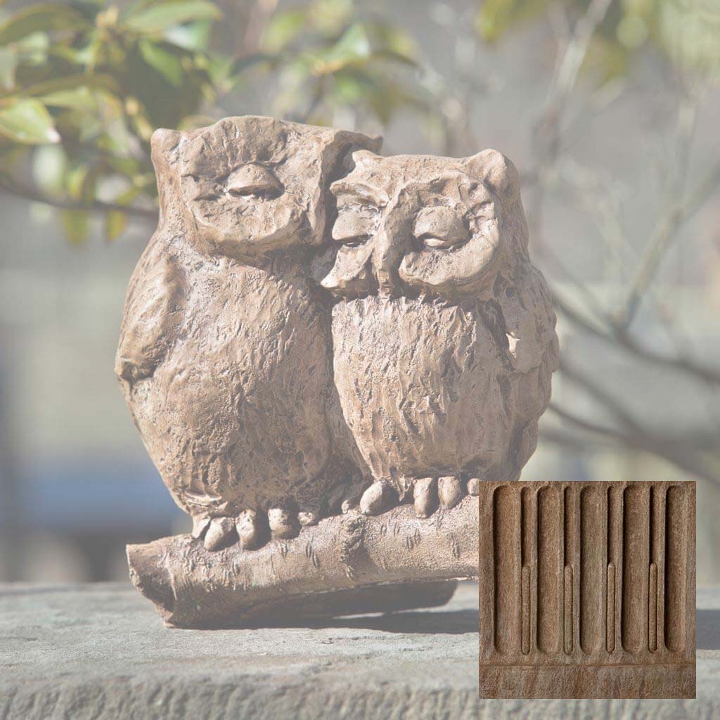 Campania Honeymoon Owls Garden Statue - A-433 - Image 2