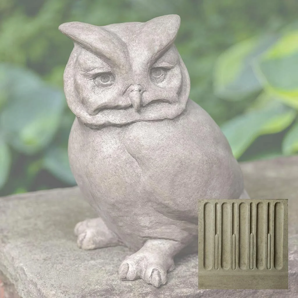 Campania Hoot Owl Garden Statue - A-610 - Image 14