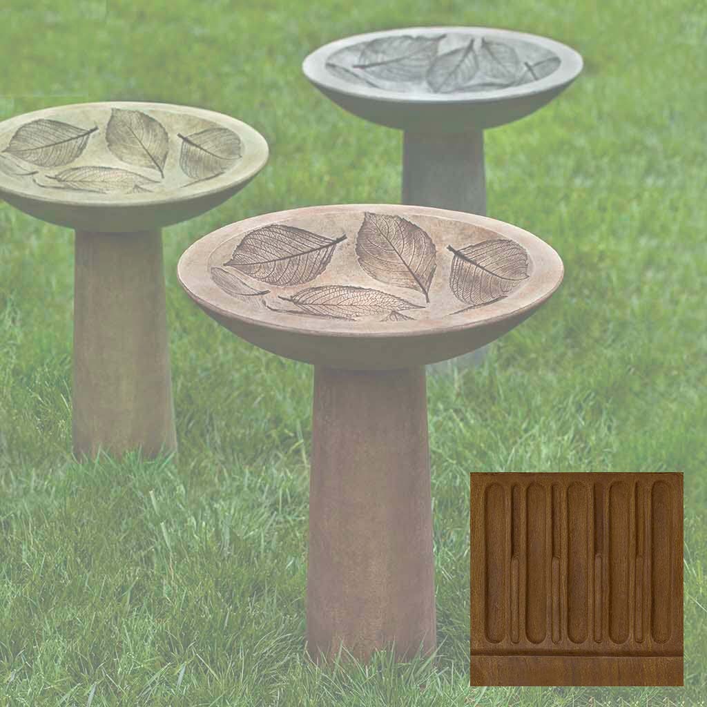 Campania Hydrangea Leaf Birdbath - B-160 - Image 13